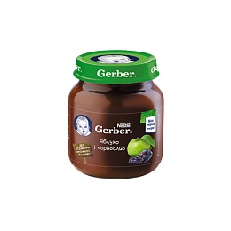 GERBER пюре яблуко та чорнослив 130г