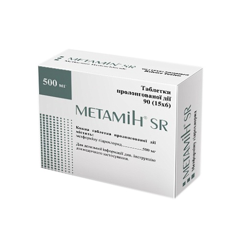 МЕТАМІН SR таб. 500мг 90