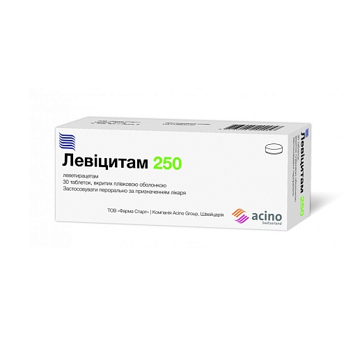 ЛЕВІЦИТАМ таб. 250мг 30 (10х3)