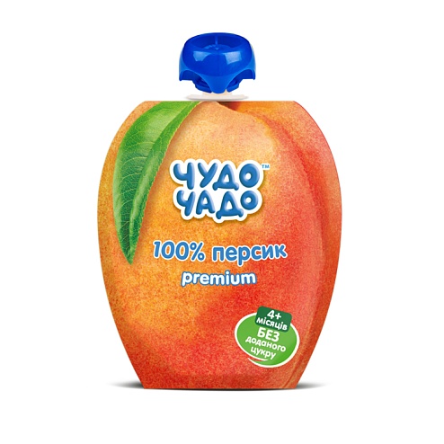 ЧУДО-ЧАДО пюре персик б/цукру 90г