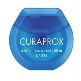 CURAPROX нитка зубна вощена DF 834 50м м'ята