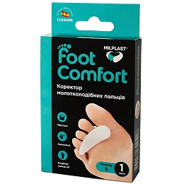 MILPLAST FOOT COMFORT коректор пальців молоткоподібних р.S 2