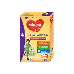 MILUPA 4 молочко 600г 18+