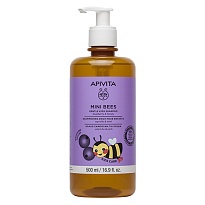 APIVITA MINI BEES KIDS шампунь ЧОРНИЦЯ та МЕД 500мл