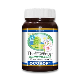 ДРІЖДЖІ ПИВНІ ОСОКОР натуральні 0.5 100