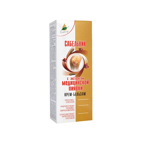 САБЕЛЬНИК з МЕДИЧ.П`ЯВКОЮ крем-бальзам 75мл