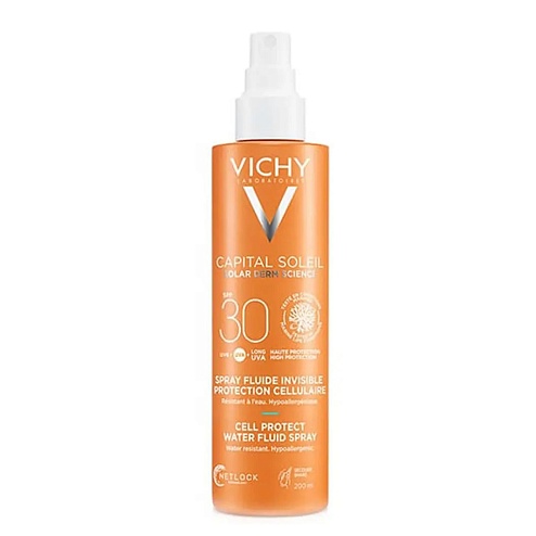VICHY КАПІТАЛЬ СОЛЕЙ спрей-флюїд сонцезахисний для тіла SPF30+ 200мл