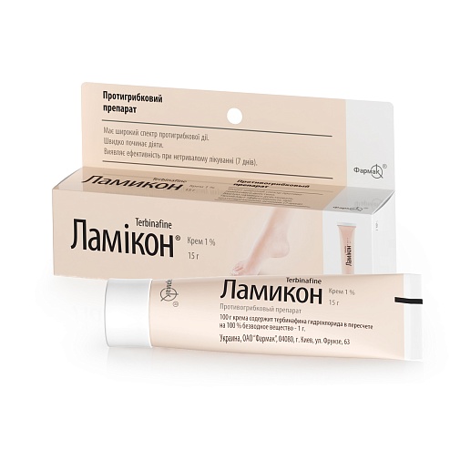 ЛАМІКОН крем 1% 15г