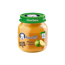 GERBER пюре яблуко та груша 130г