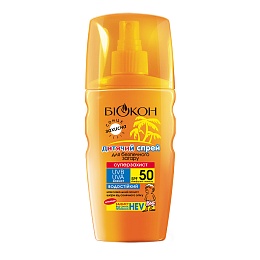 БІОКОН спрей дитячий д/безп..засмаги SPF50 160мл