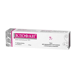 КЛОФАН крем вагінальний 10 % 7г