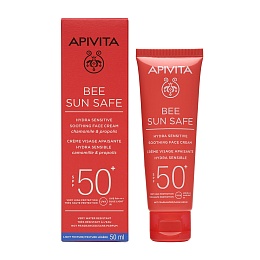 APIVITA BEE SUN SAFE крем для обличчя заспокійливий SPF50+ 50мл