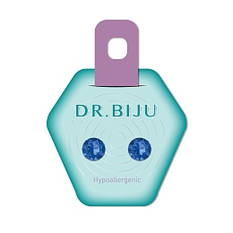 DR.BIJU сережки Сіріус сапфір 7,1мм